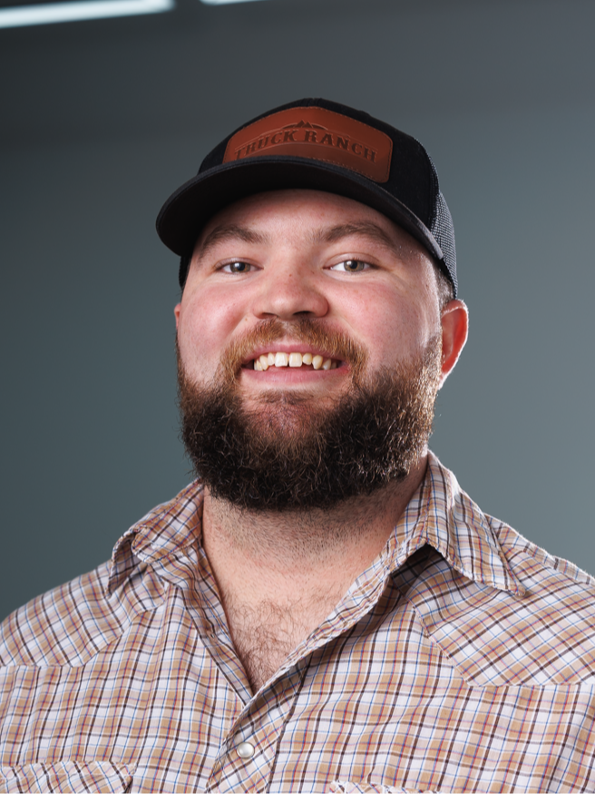 Buyer Colton McCubbins in HQ at Truck Ranch